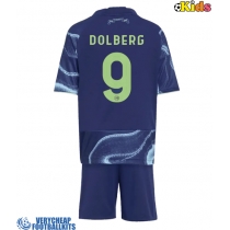 Ajax Kasper Dolberg #9 Replica Away Minikit 2025-26 Short Sleeve (+ pants)